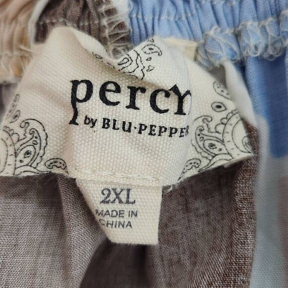 Perch by Blu Pepper Flowy Peasant Blouse with Full Sleeves Size 2X - Picture 8 of 11